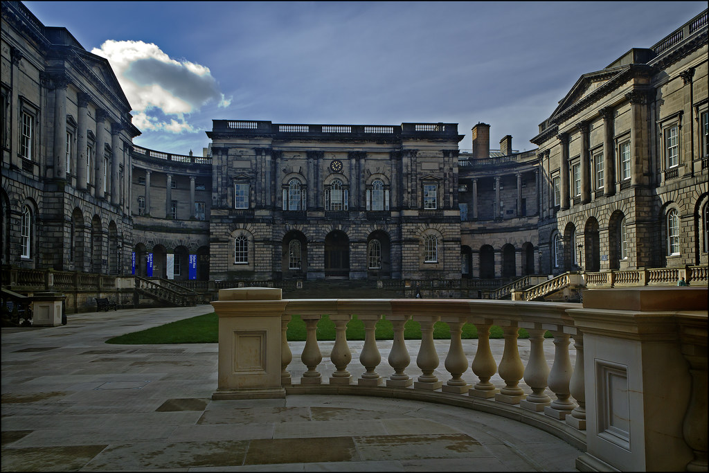 The old college building at the university of Edinburgh