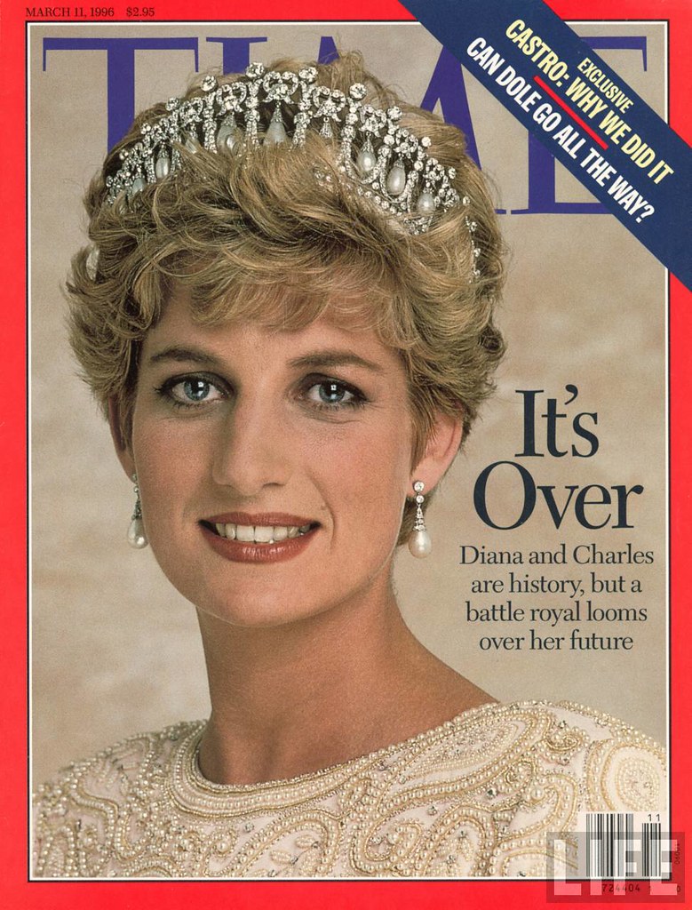 A Time Magazine cover depicting the break-up of Charles and Diana
