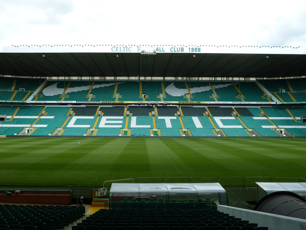 The field and stands at Celtic Park