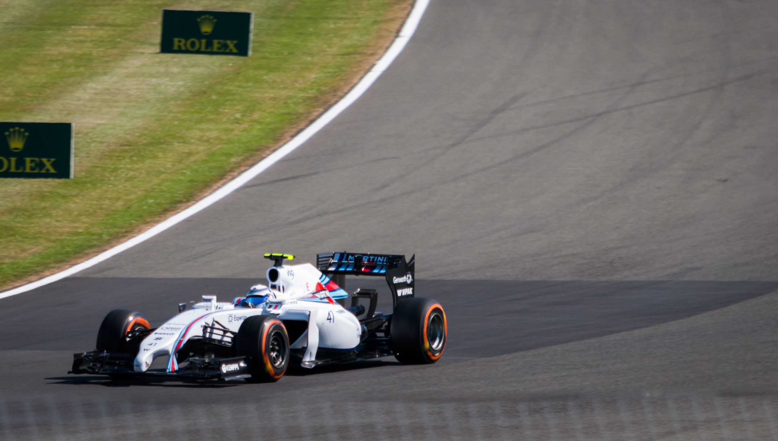 White Formula 1 Car